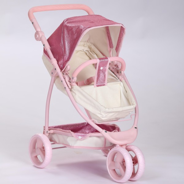 Doll Pram Factory - Deluxe Metal Shinning Fabric Sit Sleeping
