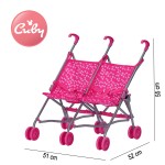Twin Doll Stroller Manufacturer - 6-Wheel Double Sister Role Play