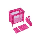 Pink Doll Bed Factory - Mini Wooden Cradle Toy Infant Pretend