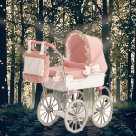 Corduroy Stroller Factory - Cute Dreamy Pink Soft White Accents