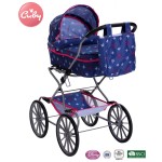 Doll Stroller Factory - Exquisite Deluxe Metal Frame Glitter Fabric