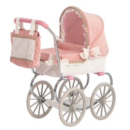 Corduroy Stroller Factory - Cute Dreamy Pink Soft White Accents