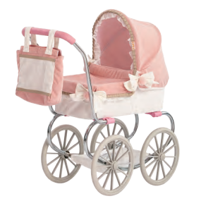 Corduroy Stroller Factory - Cute Dreamy Pink Soft White Accents