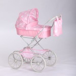 Doll Stroller Factory - Exquisite Deluxe Metal Frame Glitter Fabric