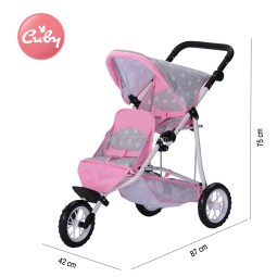 Twins Stroller Manufacturer - Adjustable Handle Easy Fold Unfold