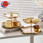 Dessert Plate Set Factory - Luxury Party Decorations 3 Tier Tray