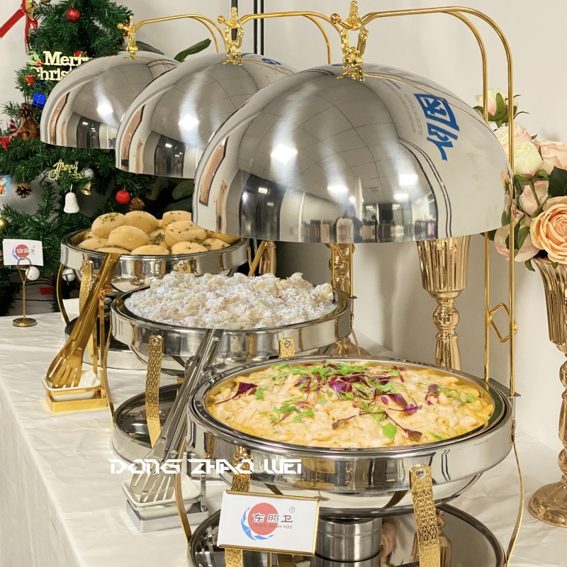 Catering Equipment Manufacturer - Luxury Elegant Silver Chaffing Dish