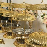 Food Warmer Factory - Hotel Wedding New Design Golden 8L Equipment