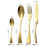 Cutlery Set Factory - Gold Luxury High Quality Stainless Steel