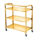 Service Trolley Manufacturer - Golden Arc 3 Layer Hotel Kitchen