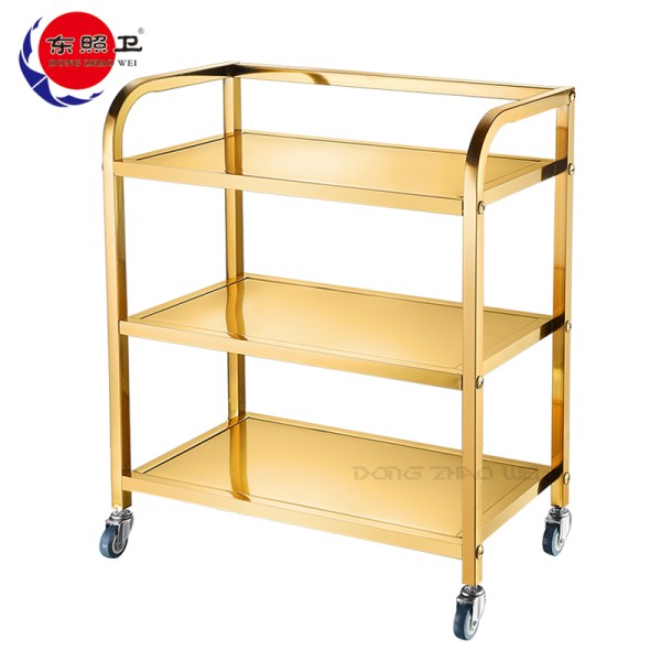 Service Trolley Manufacturer - Golden Arc 3 Layer Hotel Kitchen