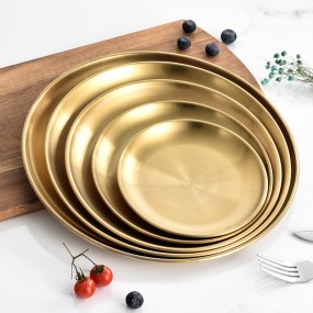 Serving Tray Manufacturer - Kitchen Round Tray Wedding Dinner Party