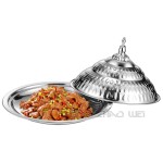 Food Pan Manufacturer - Gold Plated Chain Shatterproof Stack Tray