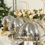 Food Warmer Factory - Wedding Party Buffet Golden Shaffing Hanging