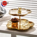Dessert Plate Set Factory - Luxury Party Decorations 3 Tier Tray