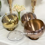 Salad Bowl Factory - Hotel Buffet Rose Golden Stainless Steel Stand
