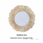 Glass Plate Manufacturer - Hotel Restaurant Gold Rimmed Dinner Plates