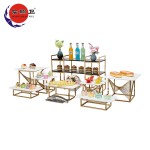 Dessert Rack Factory - Modern Decorative Golden Metal Cake Stand