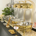 Chafing Dish Manufacturer - Elegant Polished Melting Design New Style