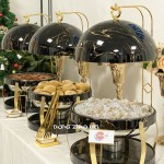 Food Warmer Factory - Wedding Party Buffet Golden Shaffing Hanging