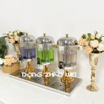 Beverage Dispenser Factory - Catering Acrylic Drink Dispenser 3 Tanks