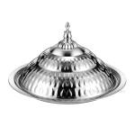 Stainless Steel Tray Manufacturer - Oem Durable Round Silver 55cm