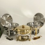 Chafing Dish Factory - Hot Selling Round Buffet Luxury Catering Set