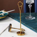 Card Holder Manufacturer - Hotel Supplies Wedding Party Metal Gold