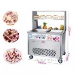 Ice Cream Roll Machine Factory - Double Pan Handcart Commercial Fried