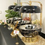 Food Warmer Factory - Wedding Caterer 8.0L Black Stainless Steel