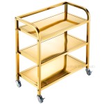 Service Trolley Manufacturer - Golden Arc 3 Layer Hotel Kitchen