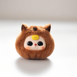 Puppy Keychain Manufacturer - Custom Graffiti Cotton Plush Pendant