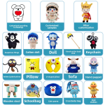 Mini Dress-Up Set Manufacturer - Custom 17cm Knitted Overalls Wardrobe