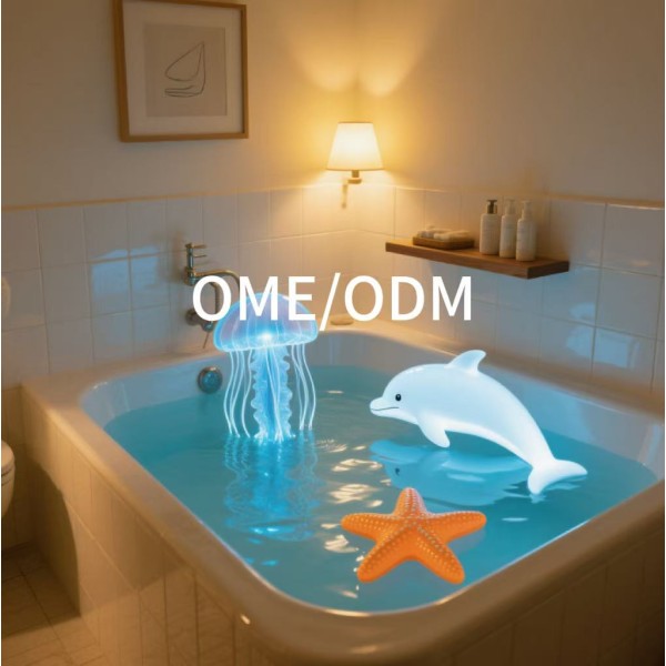 Light-Up Bath Toy Manufacturer - Custom Marine Creature Set