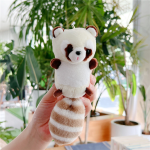Little Raccoon Keychain Supplier - OEM Custom Washed Plush Doll