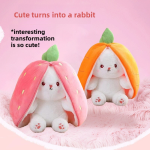 Strawberry Rabbit Toy Supplier - OEM Custom Transformed Bunny