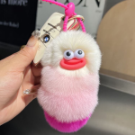 Rabbit Fur Hair Clip Factory - OEM Custom Pom-Pom Keychain