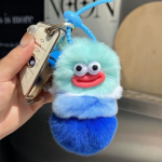 Rabbit Fur Hair Clip Factory - OEM Custom Pom-Pom Keychain
