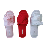 Women Slipper Factory - OEM Custom Low Heel Bow Comfortable