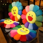 Plush Sunflower Mat Supplier - OEM Custom Rainbow Pillow Design