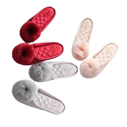 Fluffy Home Shoes Factory - OEM Custom Pompom Women Slipper