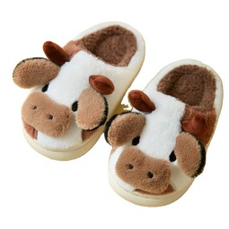 Korean Slipper Supplier - OEM Custom Warm House Indoor Plush