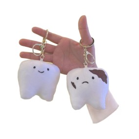 Plush Teeth Pendant Supplier - OEM Custom Cartoon Bag Charm
