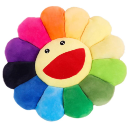 Plush Sunflower Mat Supplier - OEM Custom Rainbow Pillow Design