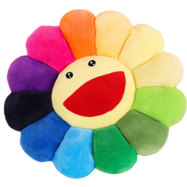 Plush Sunflower Mat Supplier - OEM Custom Rainbow Pillow Design