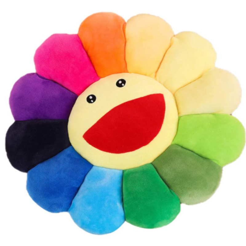 Plush Sunflower Mat Supplier - OEM Custom Rainbow Pillow Design