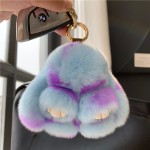 Rabbit Fur Keychain Factory - OEM Custom Fluffy Car Charm