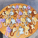 Leather Keychain Manufacturer - Bulk Custom 26-letter Design
