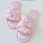 Women Slipper Factory - OEM Custom Low Heel Bow Comfortable