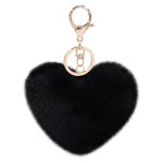 Heart Plush Pendant Supplier - OEM Custom Fur Pompom Keychain